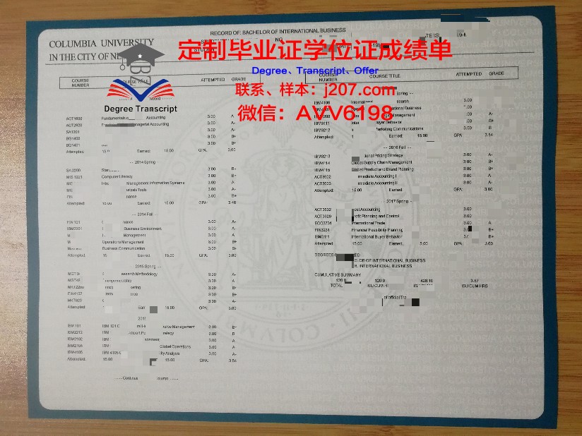 美利坚大学证书成绩单(美国大学成绩单w)
