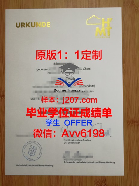 汉堡品牌应用技术大学毕业证书图片高清(汉堡应用技术大学排名)
