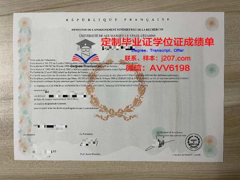 马赛经济管理学院的毕业证都能做(马赛大学相当于国内哪所大学)