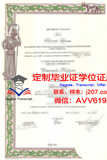 罗马国际社会科学自由大学硕士毕业证