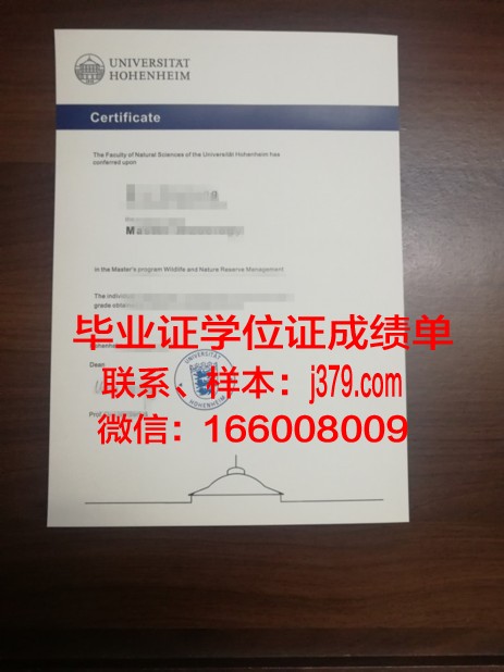 盖森海姆应用技术大学毕业证模板