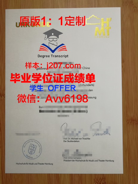 汉堡-哈尔堡工业大学硕士毕业证书样本(哈工大硕士学位证书)