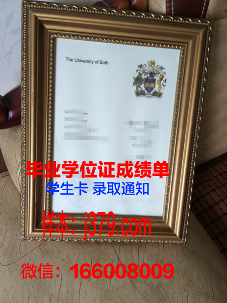 巴斯大学毕业证样本