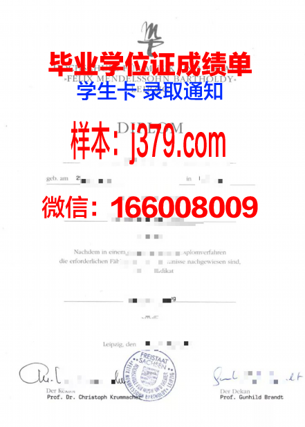 莱比锡HHL管理学院毕业证长什么样(莱比锡大学bwl)