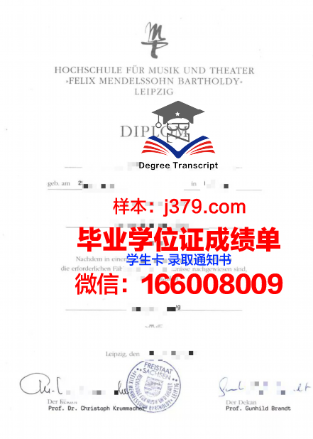 莱比锡音乐和戏剧学院研究生毕业证(莱比锡大学硕士专业)