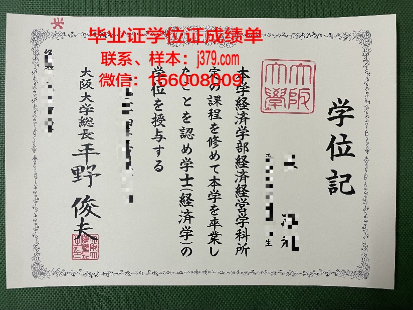 大阪市立大学毕业证书图片(大阪市立大学毕业证书图片大全)
