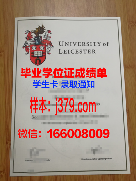 莱斯特大学毕业学位