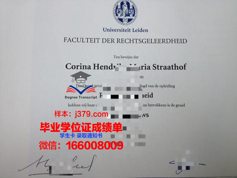 莱顿大学的毕业证啥样(莱顿大学jd)