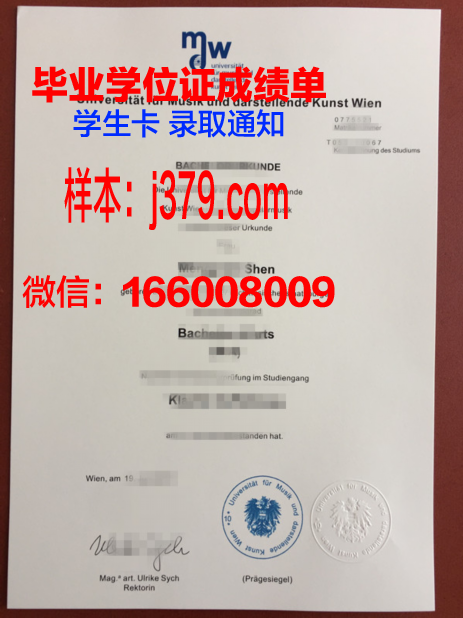 维也纳工业大学毕业证模板(维也纳工学院)
