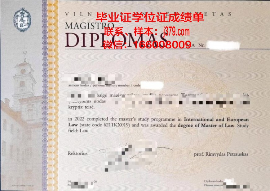 维尔纽斯工业大学毕业证：一张开启未来的通行证