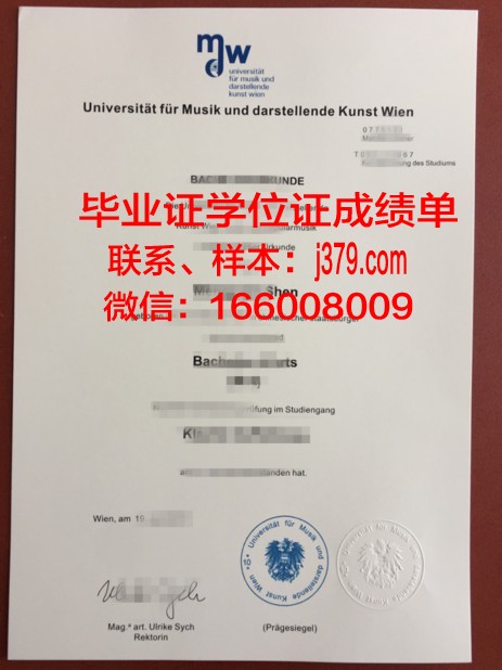 维也纳模都尔大学毕业证高清图(维也纳大学的顶尖专业是什么)