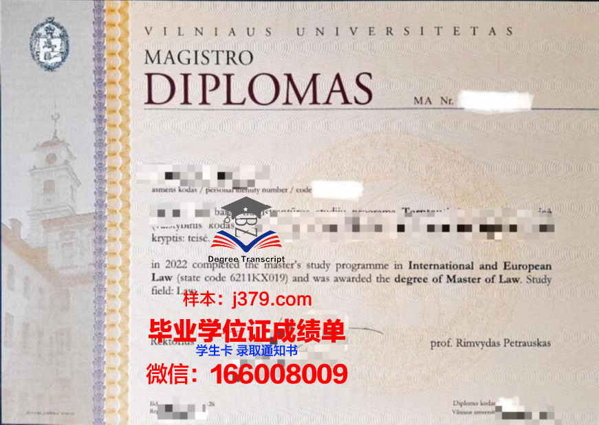 维尔纽斯艺术学院硕士毕业证(维尔纽斯美术学院)