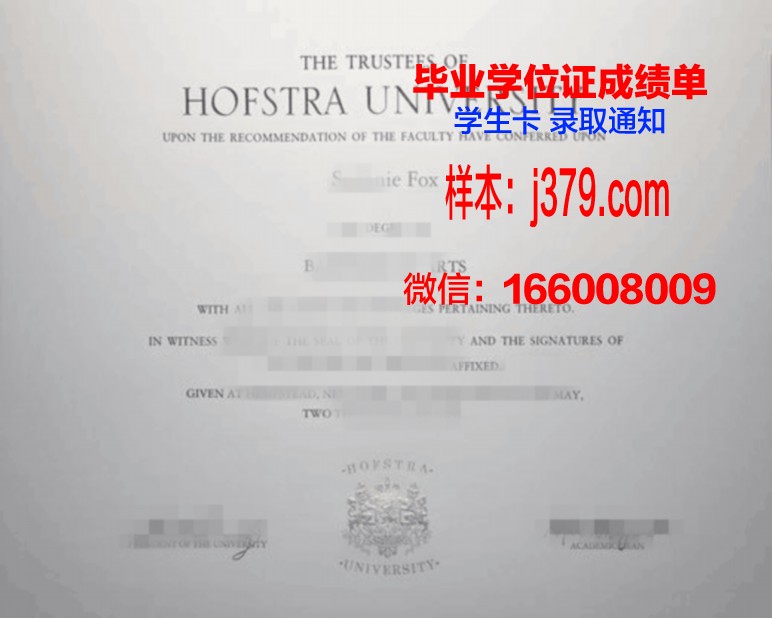霍夫应用技术大学硕士毕业证书样本(霍夫应用科学大学)