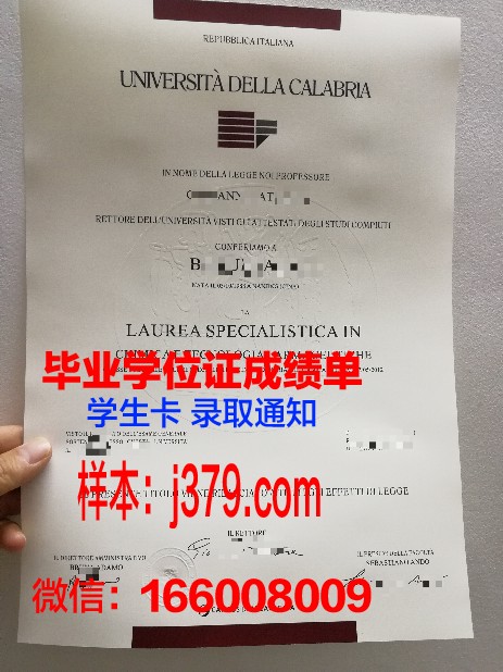 雷焦卡拉布里亚大学毕业证书图片(意大利雷焦卡拉布里亚美术学院)