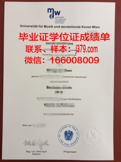维也纳医科大学毕业学位
