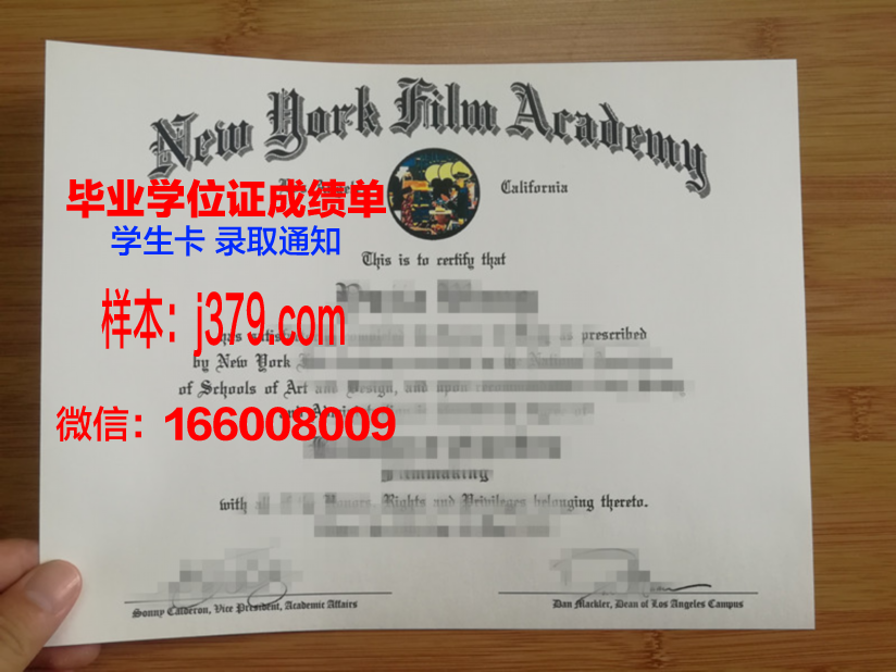 纽约时装学院毕业证展示