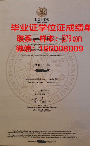 隆德大学毕业证书图片模板(隆德大学商科怎么样)